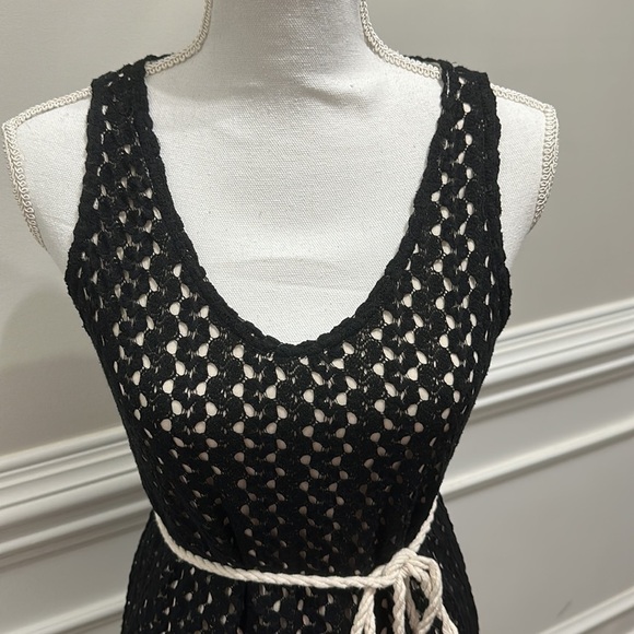 Motherhood Maternity Holed Sleeveless with Rope Detail Tunic Top Dress Sz S - Picture 2 of 8